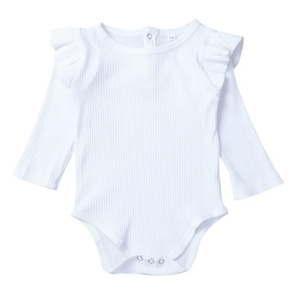Baby Girl Ruffle Long Sleeve Bodysuit
